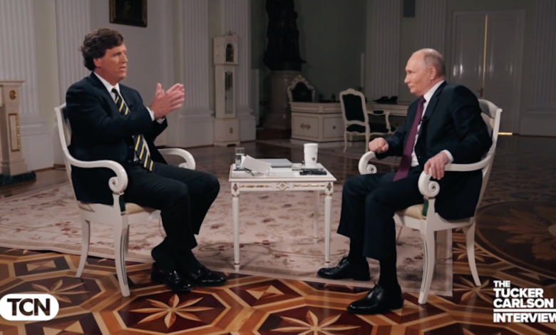 Photo of Entrevista a Putin por Tucker Carlson.