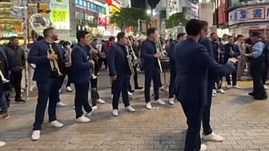 Photo of A la Policía no le gustó: ‘silencian’ a la Banda El Recodo de México por tocar en plena calle en Japón