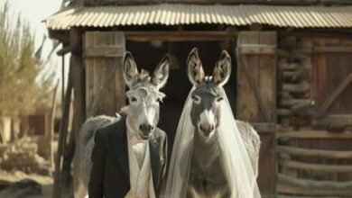 Photo of Casan a dos burros para concienciar del riesgo de extinción de estos animales
