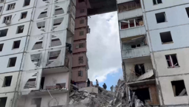 Photo of VIDEO: Brecha en edificio de 10 pisos en Bélgorod tras ataque ucraniano