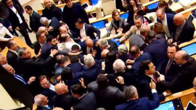 Photo of Nueva pelea en el Parlamento de Georgia (VIDEO)