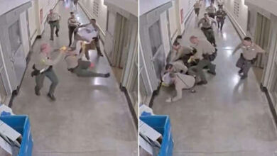 Photo of VIDEO: Un recluso salta de su celda en un brutal ataque con cuchillo contra los guardias