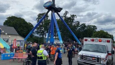 Photo of VIDEO: Decenas de personas quedan atrapadas boca abajo a gran altura en un parque de atracciones