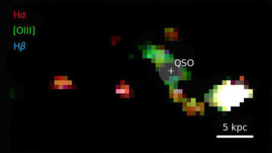 Photo of El James Webb capta la sorprendente fusión entre un cuásar y dos galaxias en el universo distante