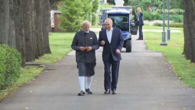 Photo of Imágenes de la reunión informal entre Vladímir Putin y Narendra Modi