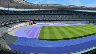 Photo of La pista de atletismo de los Juegos Olímpicos por primera vez es violeta y está hecha de conchas de mar